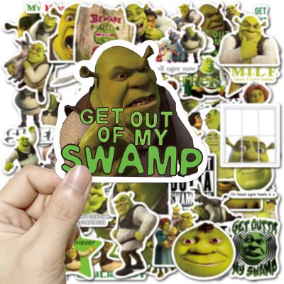 10/50Pcs Cartoon Monster Shrek Stickers Pack Graffiti Suitcase Guitar Skateboard Phone Fridge Disney Stickers Anime Decal Kids Stickers Labels