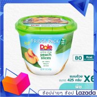 พร้อมส่ง Dole พีชในน้ำองุ่นขาวผสมน้ำเลมอน ขนาด 425 ก. ชุด 6 ชิ้น สินค้าขายดี