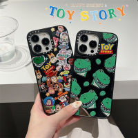 《KIKI》CASE.TIFY Toy Story High-end mirror Phone case for iphone 14 14plus 14pro 14promax 13 13pro 13promax High quality drop and shockproof hard case 12 12pro 12promax 11 Cute graffiti sticker pattern New Design ins style popular