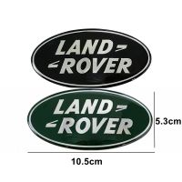 กระจังหน้าโลโก้ขนาด10.5X5.3ซม. สำหรับแลนด์โรเวอร์ ดิสคัฟเวอรี่  สปอร์ต Evoque Range Rover สติ๊กเกอร์โลโก้หน้าสีเขียวเข้มป้ายสีดำ