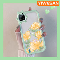 YIWESAN เคสสำหรับ Realme C20 C20A C11 C11 2020 Narzo 50i ลายการ์ตูนนิ่มเคสมือถือโปร่งใสกันกระแทกที่สร้างสรรค์มอนสเตอร์ตัวน้อยเลนส์กล้องถ่ายรูปปลอกซิลิโคนใส