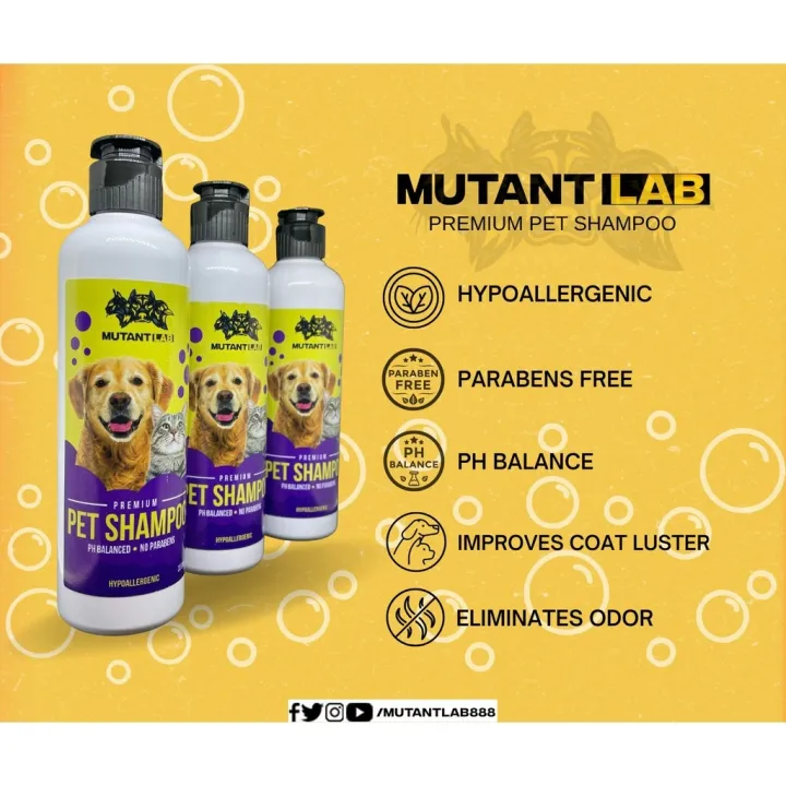 Premium Dog Shampoo With Tea Tree Oil 250mL (Mutant Lab Premium Shampoo
