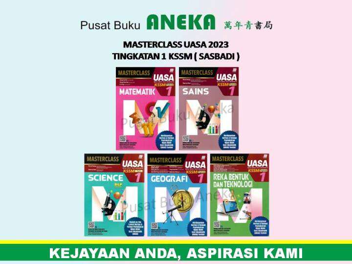 {ANEKA} MASTERCLASS UASA 2023 TINGKATAN 1 KSSM (SASBADI) | Lazada