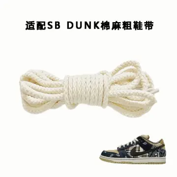 Thick Rope Mens Cactus Jack Braided Sb Dunk Style Shoelaces Laces