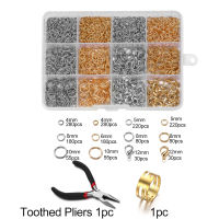 1950ชิ้น/เซ็ตแหวนกลมเปิดก่อสร้างตะขอแหวนเปิด DIY สำหรับสร้อยคอทำเครื่องประดับสายโซ่ชุดหาอุปกรณ์เสริม