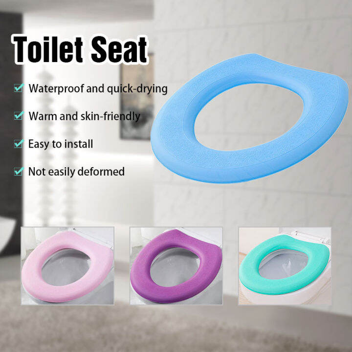 EVA Warm Skin-Friend Toilet Seat Cover Waterproof Removable Quick ...