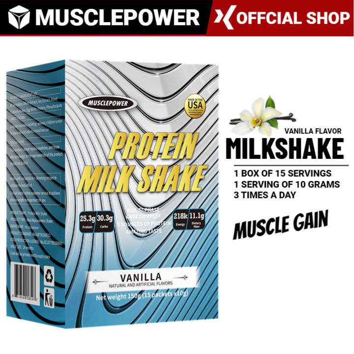 Vanilla Flavor Protein Powder Meal Replacement Shake Promotes Health