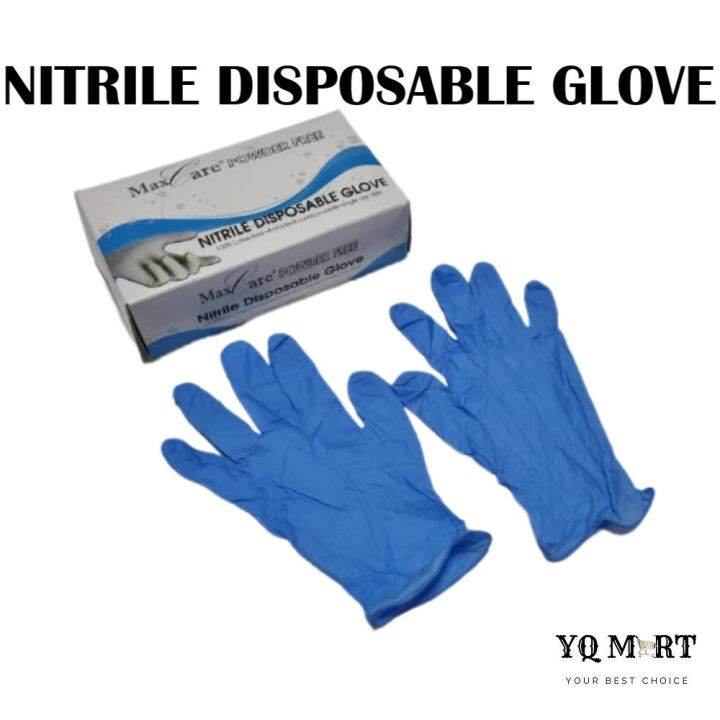 Nitrile Powdered Glove Latex Disposable Glove Lazada