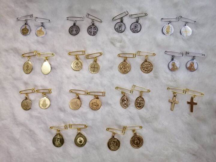 BABY PIN with RELIGIOUS MEDALS plated stainless Steel Lazada PH