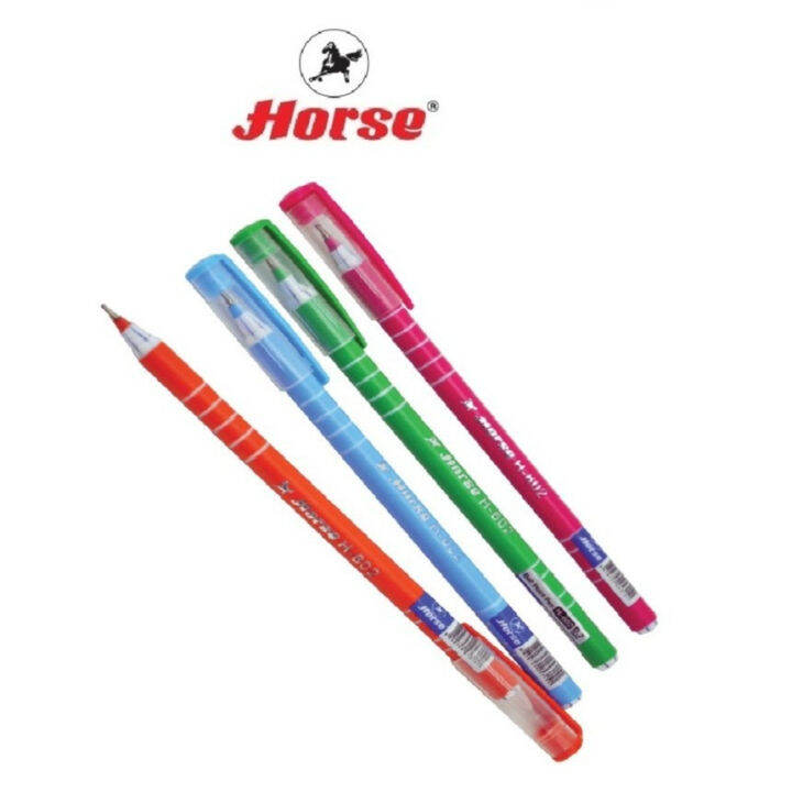 horse-ตราม้า-ปากกาลูกลื่น-แบบปลอก-0-7มม-h-602-หมึกน้ำเงิน-จำนวน-1-ด้าม