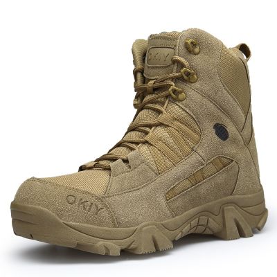 Autumn Winter Military Boots Outdoor Male Hiking Boots Men Special Force Desert Tactical Combat Ankle Boots Men Work Boots 658