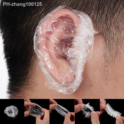 50/100pcs Disposable Waterproof Ear Cover Bath Shower Salon Ear Protector Cover Caps Dyeing Hair One-off Earmuffs easy to use