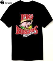 Better Off Dead T Shirt - Pig Burgers - 80S Comedy Classic - New Black Cotton... S-4XL-5XL-6XL