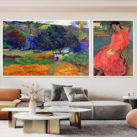 NewModern Paul Gauguin Works โปสเตอร์ผ้าใบ HD พิมพ์ Scandinavian Wall Art รูปภาพสำหรับห้องนั่งเล่นตกแต่งบ้านภาพวาด Cuadros