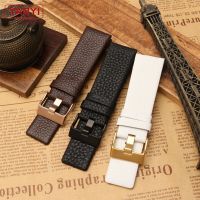 Genuine leather strap watchband 22 24 26 27 28 30mm 32mm Litchi grain for diesel Watch band DZ7313 DZ4386 DZ1405 watch braceletby Hs2023