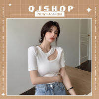 QJshop เสื้อยืดครอปแขนสั้น เสื้อยืดสายฝอ สุดเซ็กซี่ ใส่สบายเหมาะกับทุกการแต่งตัว ทุกสภาพอากาศ ไม่ว่าจะใส่กับชุดไหนก็ดูดี ปังปุริเย่?