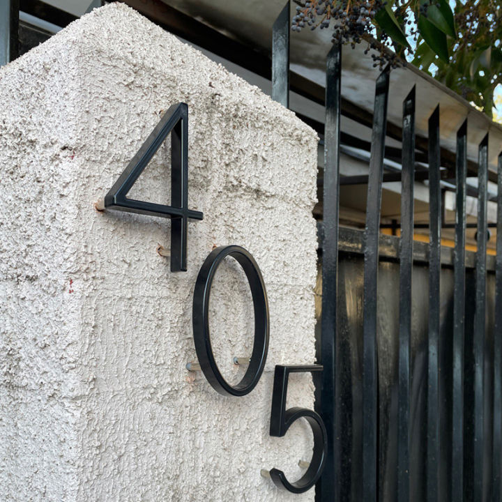ลอยภายนอกบ้านเลขที่-5-นิ้วแผ่นประตูตัวอักษรโลหะที่อยู่ป้ายแผ่นป้ายประตูกลางแจ้งหมายเลข-dash-slash-sign-0-9-zptcm3861