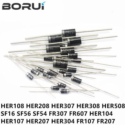 【cw】 20PCS Rectifier Diode HER108 HER208 HER308 HER508 SF24 SF26 SF28 FR307 FR607 HER104 HER107 HER207 HER303 FR104 FR107 FR207