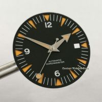 ♔ 31mm Black Watch Dial with luminous Hands fit NH35 ETA 2824 2836 Miyota 8215 821A DG2813 Automatic Movement