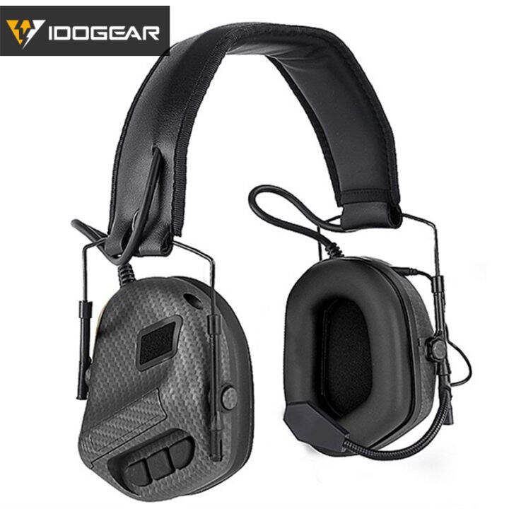 IDOGEAR Tactical Electronic Headset Ear Muffs Military Camouflage Head