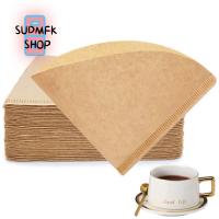 SUDMFK เอสเพรสโซ สำหรับกาแฟดริปเปอร์ 1-4 ถ้วย กระดาษกรองกาแฟ ที่กรองชา เครื่องมือดริป กรวยกรอง