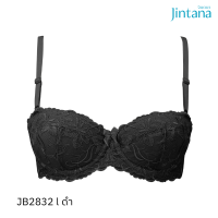 Jintana เสื้อชั้นใน (เสริมโครง) รุ่น Basic Bra รหัส JB2832  สีดำ