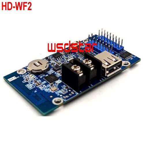 【Worth-Buy】 Huidu Hd-Wf2อะซิงโครนัส2 * พอร์ต Hub75e สีเต็มรูปแบบเจ็ดสีขนาดเล็กจอแสดงผล Led แผงควบคุม Wifi