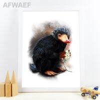 รูปโปสเตอร์ศิลปะบนผนังยี่ห้อ Niffler Harry รูปงานศิลปะแฟนตาซีผ้าใบวาดภาพภาพพิมพ์ทำมือผนังห้องเด็กของตกแต่ง