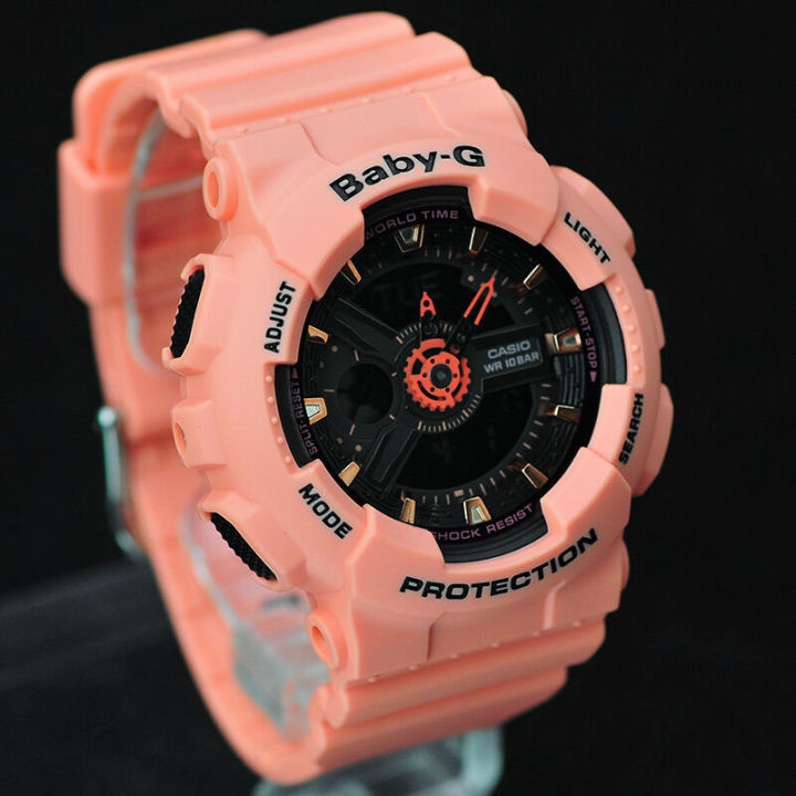 g-shock-baby-g-ga110-ba111-ชายและหญิงคู่กีฬานาฬิกากันน้ำและกันกระแทกเวลาโลกนำหน้าจอแสดงผลคู่-4-ปีรับประกันสากล-ba-111-4a2-ga-110fc-1a