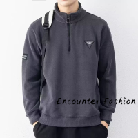 Encounter Fashion  เสื้อสเวตเตอร์  เสื้อกันหนาวมีฮู้ด เสื้อกันหนาว เสื้อแขนยาวชาย เสื้อกันหนาว ผ ช เสื้อฮู้ด เสื้อฮู้ดชาย 2023ใหม่ MWY239041T 36Z230909