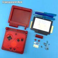 【Free shipping】 2020สำหรับ GBA SP เคสทั้งชุดสำหรับเปลี่ยนที่อยู่อาศัยเกมบอยสำหรับ Gameboy Advance SP ที่มีการดรอปชิปแก้ว