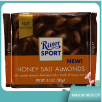 Honey Salt Almonds Ritter Sport 100 G. นำเข้า.