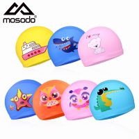 Mosodo Kids Swimming Cap Boys Girls Cartoon Elastic Swim Caps Child Children Swimming Pool Diving Hat Youth Swimwear Swim Caps