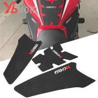 -แผ่นรองถัง CB650R สำหรับ HONDA CBR 650R CB 650R 2019 2020 2021ตัวป้องกันถังน้ำมันสติกเกอร์ติดมอเตอร์ไซค์กันลื่น3M ข้างสติกเกอร์จับ