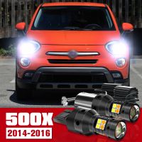 2pcs Dual Mode Turn Signal Daytime Running Light Accessories LED DRL For Fiat 500X 2014 2015 2016