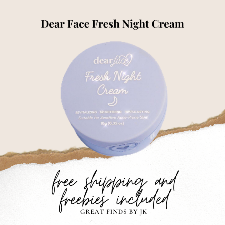 Dear Face Fresh Night Cream Lazada PH