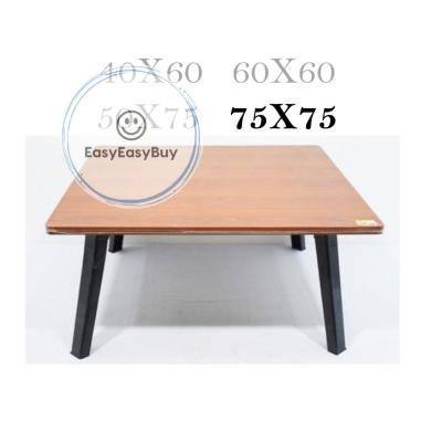 โต๊ะญี่ปุ่นขนาด75x75 ซม. โต๊ะหน้าสี่เหลี่ยมจัตุรัส โต๊ะพับอเนกประสงค์ โต๊ะกินข้าว โต๊ะอ่านหนังสือ🌈 ez99.