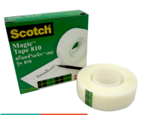 3M Scotch เทปเมจิก Magic Tape 810 ยาว33 m เทปขุ่น กว้าง 12 มิล // 18 มิล แกนเล็ก 1 นิ้ว