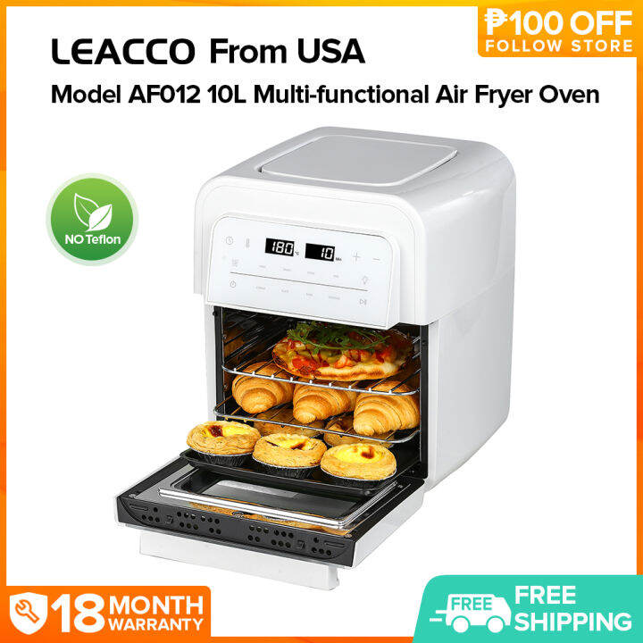 Leacco 10L Big Capacity Digital Air Fryer Oven AF012AF013 LED Touch Control Oilfree Healthy