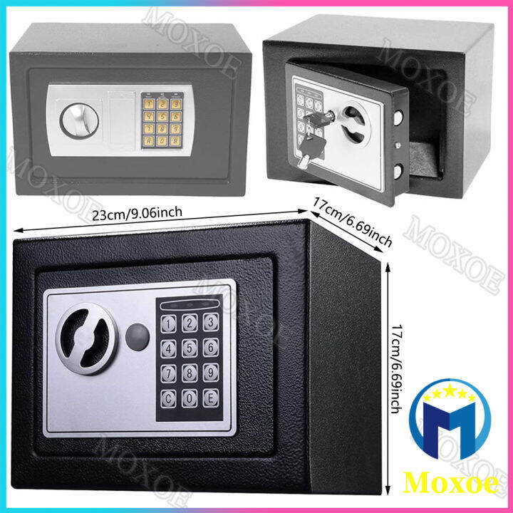 Electronic Deluxe Digital Security Safe Box Key Keypad Lock Home Office