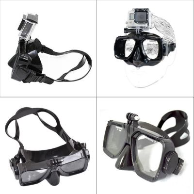 For Go Pro Diving Accessories Gopro Hero8 SJCAM SJ4000/5000/6000 For Dji Osmo Action Yi Swim Glasses Diving Mask Mount