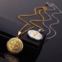 【CW】❖□  Religious San Benito Necklace Benedict Medal Necklaces   Pendants Men Jewelry Statement