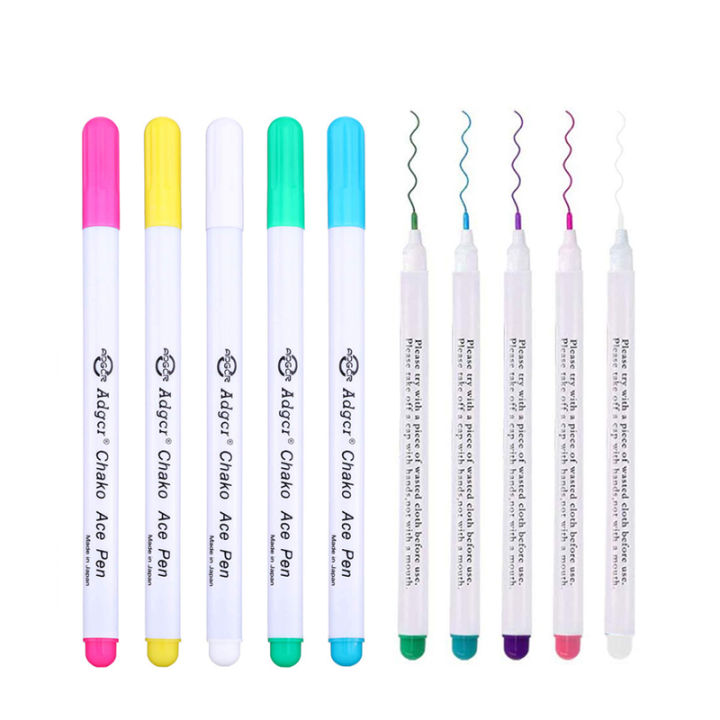 Water Erasable Pens Fabric Markers Soluble Cross Stitch Pencil