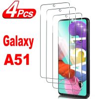 4Pcs Tempered Glass For Samsung Galaxy A51 A53 A52 A52S A54 A34 A14 S20FE 5G Screen Protector Glass Film