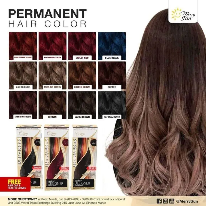 3 IN 1 LATEST PERMANENT HAIR COLORING WITH FREE PLASTIC GLOVES AND SHOWER  CUP | Lazada PH