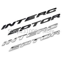 Original Font Letters Emblem Car Styling Hood Trunk Nameplate Sticker for Ford EXPLORER INTERCEPTOR Chrome Silver Matte Black