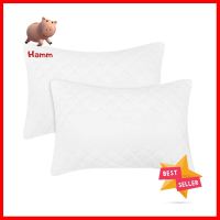 ปลอกหมอนหนุน PICASSO กันไรฝุ่น แพ็ก 2 ชิ้น สีขาวPILLOWCASE PICASSO ANTI-DUST MITE PROTECTOR 2PCS WHITE **สินค้าแนะนำ**