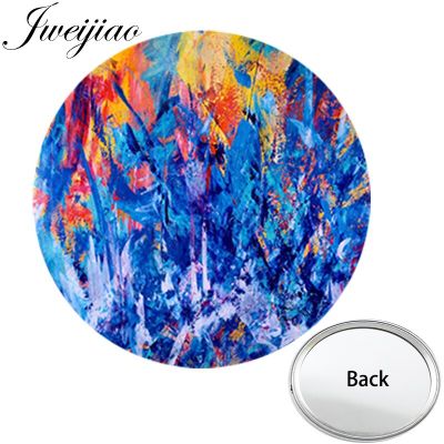 JWEIJIAO Famous Abstracts Oil Paintings Collection Mini One Side Flat Pocket Mirror Compact Portable Makeup Vanity Hand Mirrors Mirrors