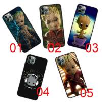 DB-447 Baby Groot Black ซิลิโคน เคสโทรศัพท์ ปก หรับ iPhone G31 Moto G41 G22 G42 13 14 G51 G52 12 G1000 G71 Max Plus Mini Pro