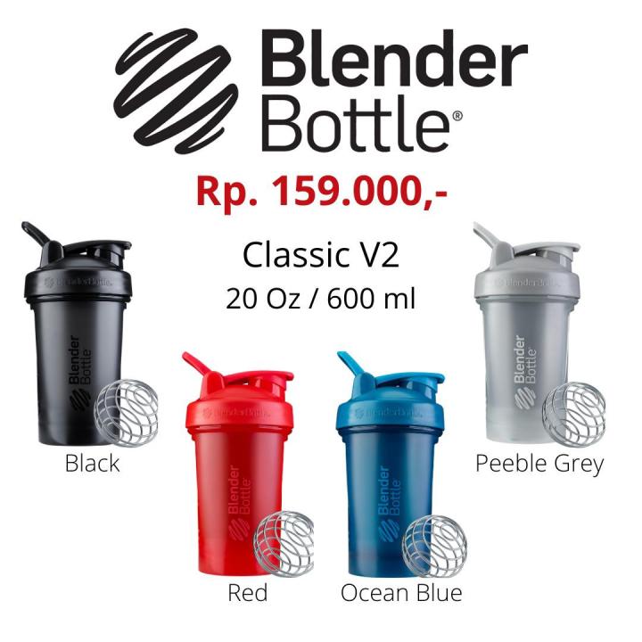 Blender Bottle - Classic , 20 oz / Ocean Blue